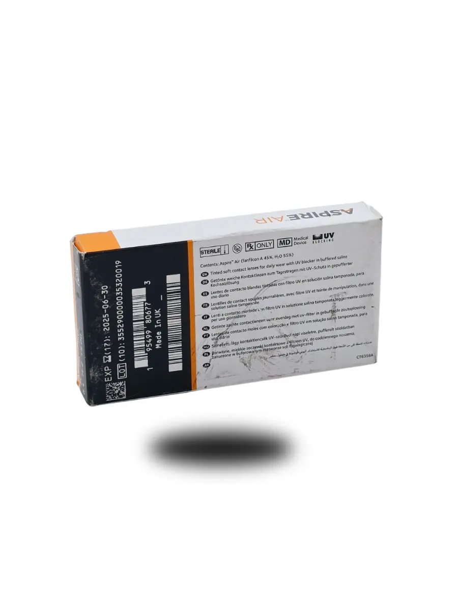 Hover Image for Aspire Air Monthly Contact Lenses 6 lens – 3rd Generation | UV Blocking | CooperVision 0/5·0 reviews ·