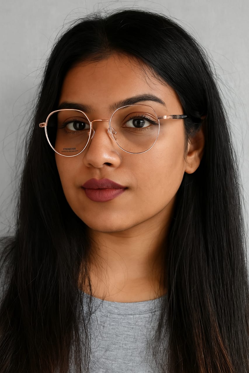 Round Shaped Titanium Frame for Women ( FREE )